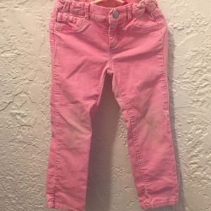 Girl’s pink cords
